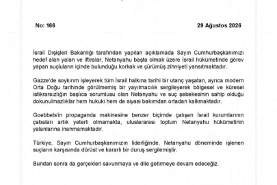 Dışişleri'nden İsrail’e sert tepki
