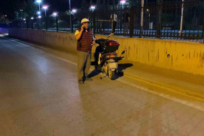 Elektrikli motosikletiyle alkollü yakalandı, 52 bin lira ceza yedi
