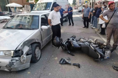 Kask, 17 yaşındaki motosikletliyi ölümden kurtardı
