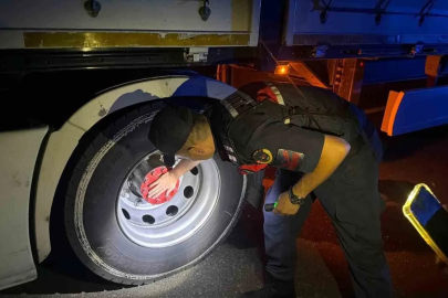 Balatası ısınına tır ekipleri harekete geçirdi
