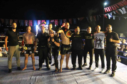 Muaythai şampiyonluk kemerleri Manisa’ya geldi
