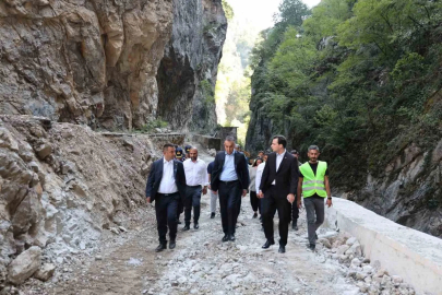 Vali Çağatay, Yenice ilçesinde incelemelerde bulundu
