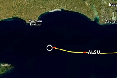 Alsu gemisinin kaza sonrası manevraları böyle görüntülendi
