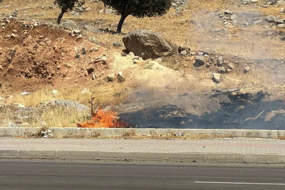 Şırnak’ta yol kenarında çıkan yangın büyümeden söndürüldü
