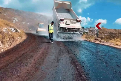 Kozağaç-Kavaklıdere yolunda 16 kilometrelik yenileme çalışması tamamlandı
