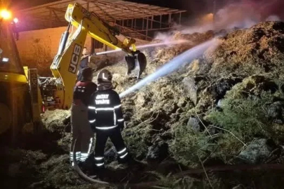 Kırıkhan’da samanlık yangını yaşandı
