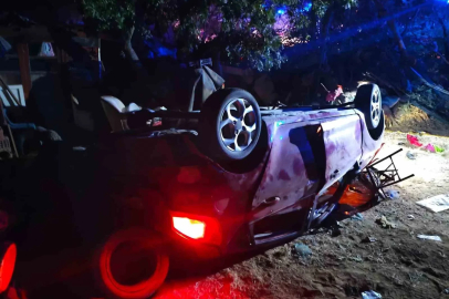 Keşan’da takla atan otomobildeki 4 kişi yaralandı
