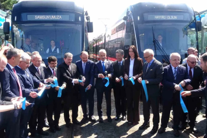 Samsun’da 2 yeni tramvay hizmete girdi
