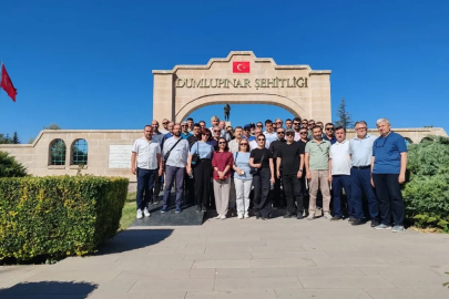 Kütahya’da 121 okul müdürü Dumlupınar’ın tarihi mirasını yerinde inceledi
