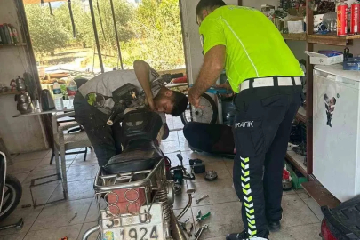 Antakya’da motosiklet tamircileri ve yedek parça satıcılarına denetim
