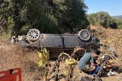 Bilecik’te otomobil tarlaya savruldu: 1 yaralı
