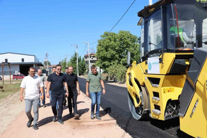 Başkan Özlü saha çalışmalarını inceledi
