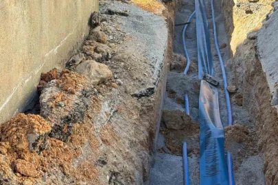 Karaçörtlen köyünde içme suyu altyapısı yenileniyor
