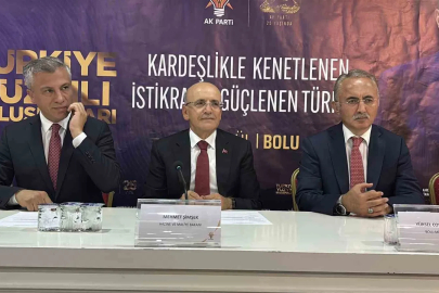 Bakan Şimşek Bolu’da iş dünyası ve teşkilatla buluştu
