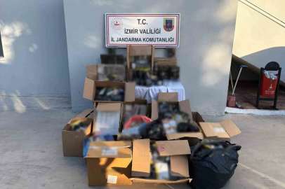 İzmir’de jandarmadan kaçak tütün operasyonu: 250 bin TL’lik ürün ele geçirildi
