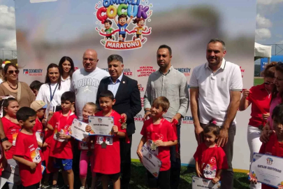 Çekmeköy’de çocukların maraton heyecanı
