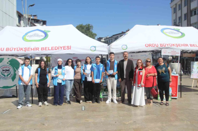 Çocuklardan iklim değişikliğine karşı farkındalık etkinliği

