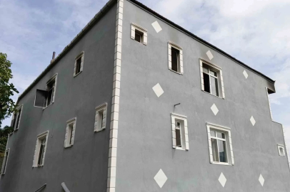 Samsun’da ev yangını
