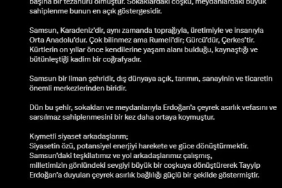 Süleyman Soylu: "Samsun, Türk siyasi hayatının müşiridir; ölçüsüdür"
