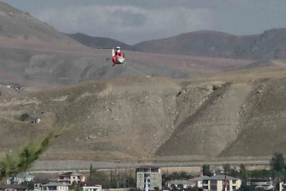 Sarılık hastası bebek ambulans helikopter ile Van’a getirildi
