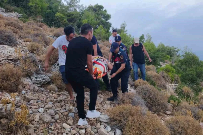 Doğa yürüyüşünde düşüp ayağından yaralanan Hollandalı turist kurtarıldı
