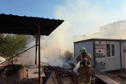 Kırıkhan’da odunluk ve bahçe yangını yaşandı
