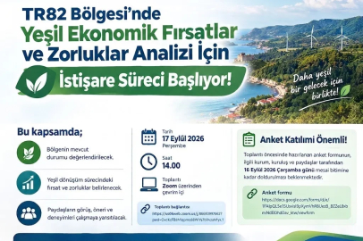 TR82 Bölgesi’nde yeşil ekonomik fırsatlar ve zorluklar analizi için istişare süreci başlıyor
