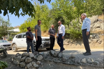 Kaymakam Pelvan köy yollarını asfalt çalışması öncesi inceledi
