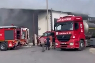 Denizli’de iş yeri yangını

