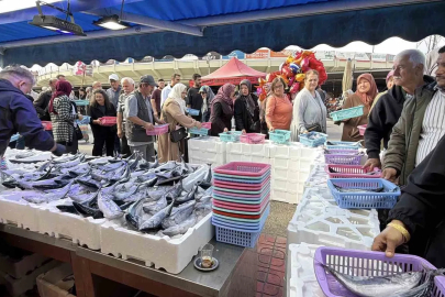 Bolu’da palamut ve hamsiye yoğun ilgi: Tezgahlarda metrelerce kuyruk oluştu
