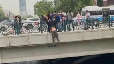 Bursa’da intihar girişimi… Köprüden atlayacaktı!
