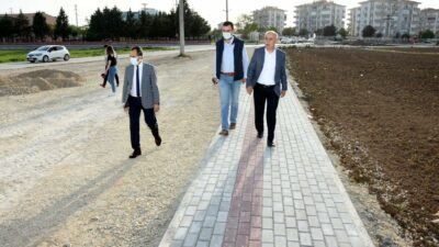 Yenişehir’de kapanma döneminde yol çalışmaları hızlandı