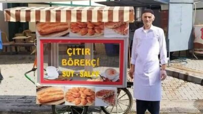Bursa’da börekçinin ekmek teknesini çaldılar