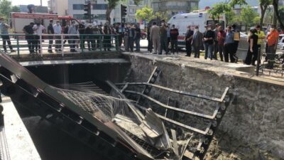 Bursa’da köprü inşaatı çöktü: 3 yaralı