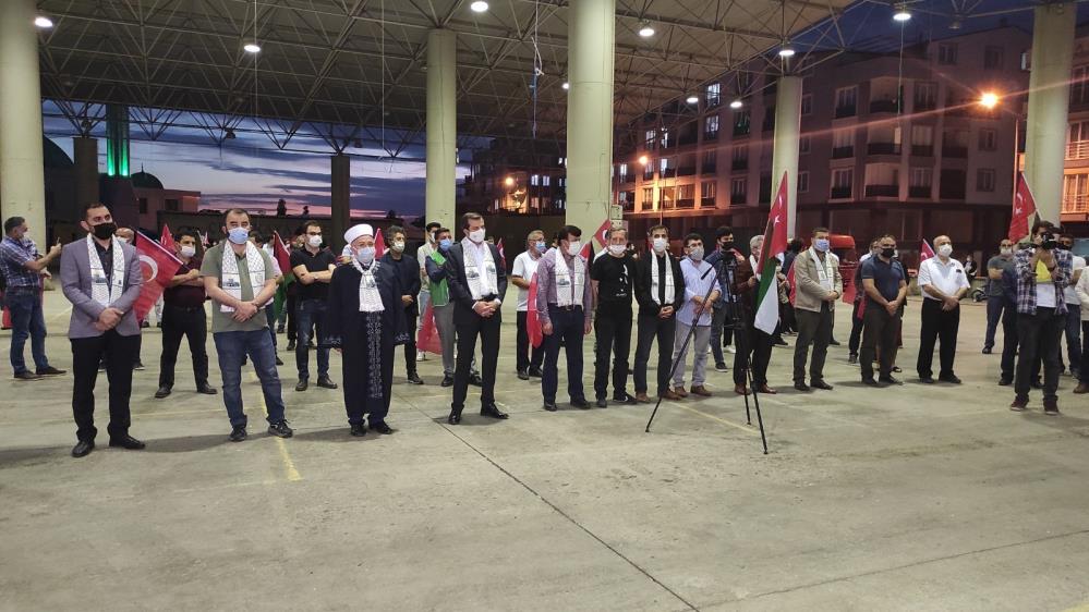 Gürsu’da İsrail protestosu