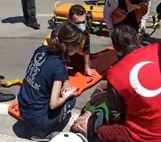 Bursa’da 19 Mayıs kortejinde kaza