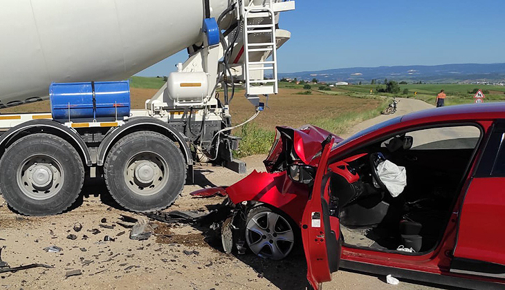 Yenişehir’de trafik kazası: 2 yaralı