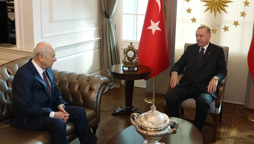 Cumhurbaşkanı Erdoğan, Bahçeli’yle görüştü