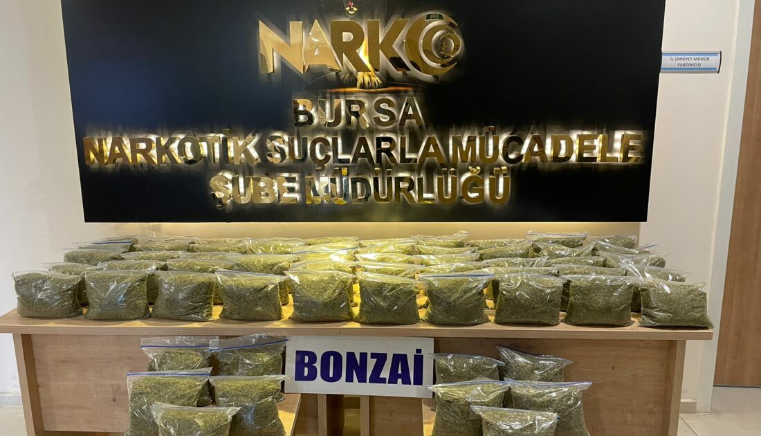 Bursa’da uyuşturucuya büyük darbe! Tam 32 kilo…