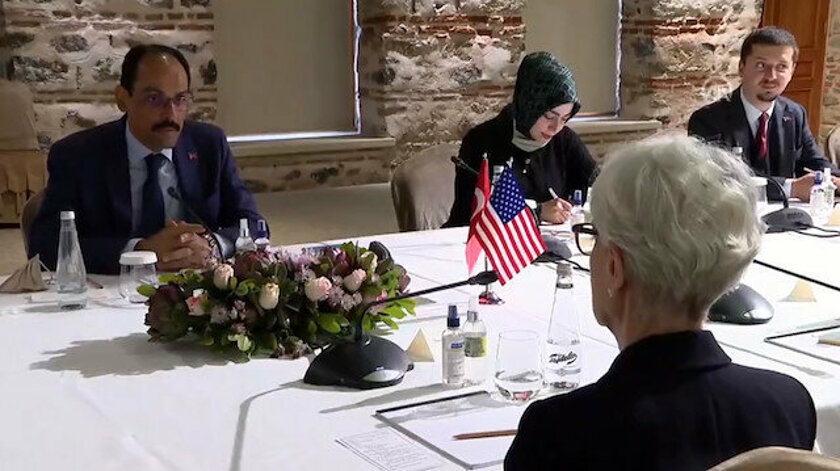 Sözcü Kalın ABD Dışişleri Bakanı Yardımcısı Sherman ile görüştü