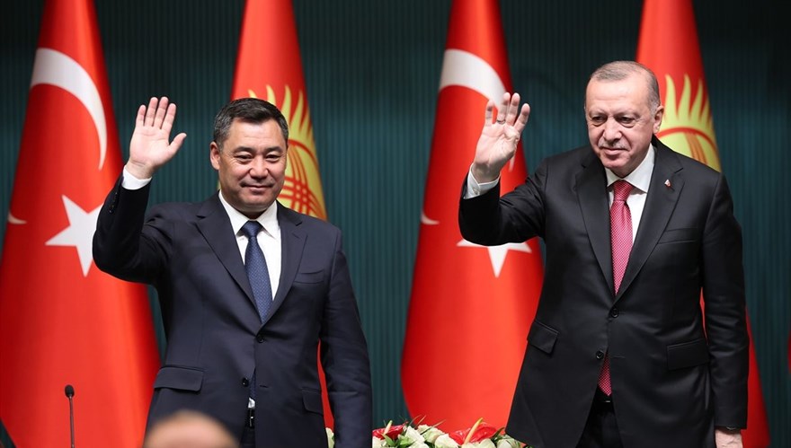 Cumhurbaşkanı Erdoğan, Kırgızistan Cumhurbaşkanı Caparov ile ortak basın toplantısında konuştu