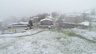 Uludağ’da haziran ayında kar sürprizi