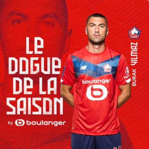Burak Yılmaz, Lille’de sezonun futbolcusu seçildi Burak Yılmaz, Lille’de sezonun futbolcusu seçildi