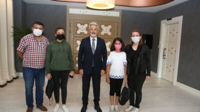 Bursa’da mimar olmak isteyen çocuk Başkan Erdem ile buluştu