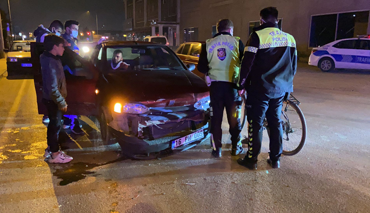 Bursa’da trafik kazası! 2 araç çarpıştı: 3 yaralı