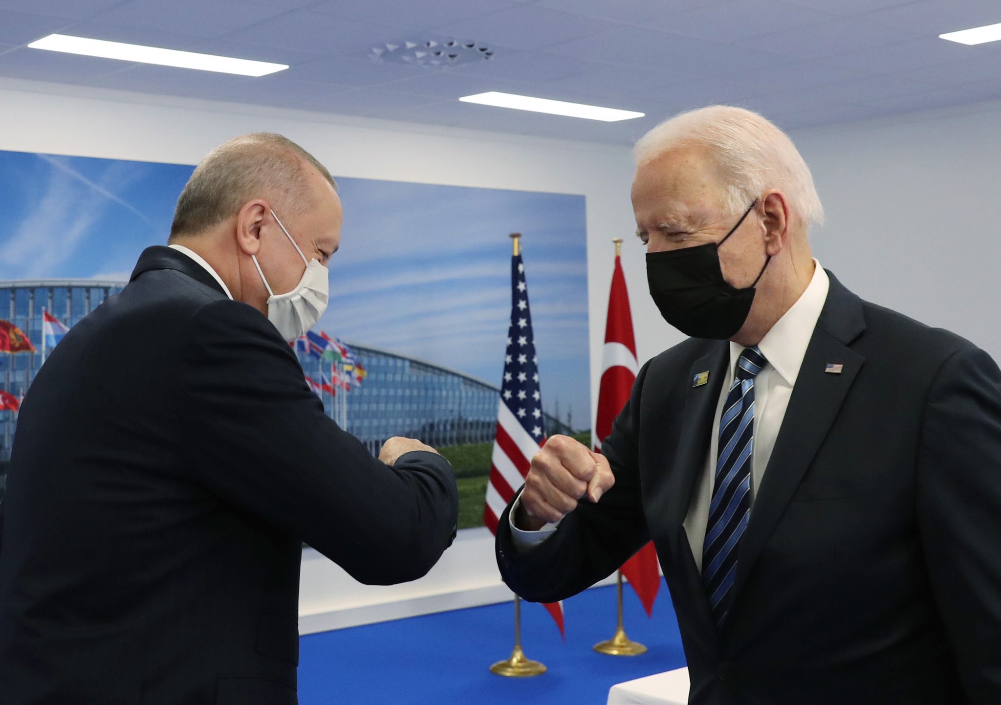 Erdoğan-Biden görüşmesinden fotoğraflar…