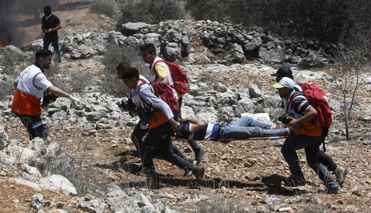 ‘İsrail güçlerinin Filistinlilere müdahalesinde 411 kişi yaralandı’
