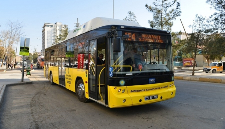 Diyarbakır’da 15 Temmuz’da toplu taşıma ücretsiz