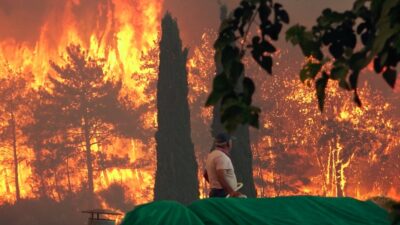 Fotoğraflarla Antalya Manavgat’ta büyük orman yangını