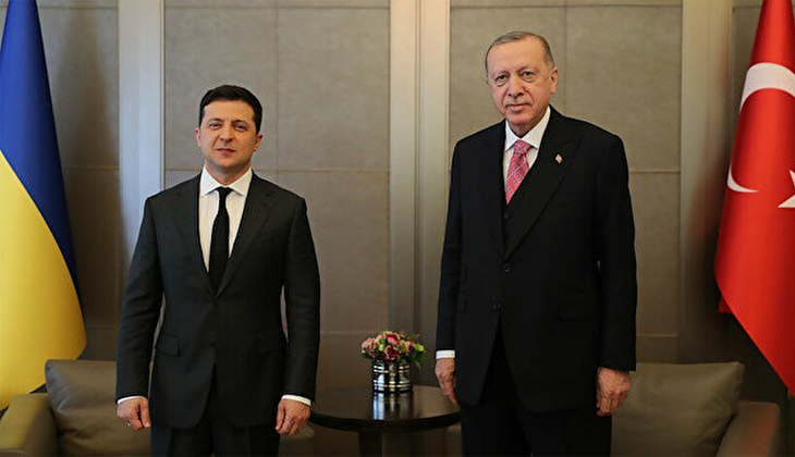 Erdoğan, Ukraynalı mevkidaşı Zelenskiy ile görüştü